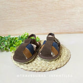 Sandalias Hebilla Café Huellitas